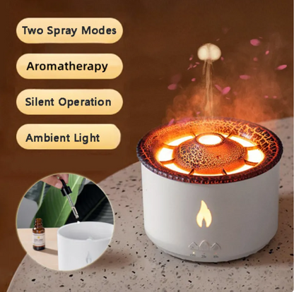 Volcano Flame Ultrasonic Aromatherapy Diffuser